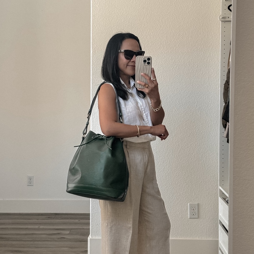 Louis Vuitton Green Epi Leather Noe GM